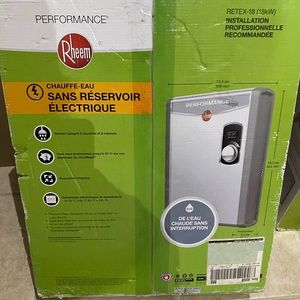 Rheem tankless water heater 18kw